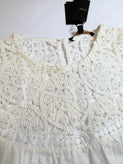 RRP€260 MAJE Lepere Top US6 2 M Crochet Yoke Gathered Balloon 3/4 Sleeve gallery photo number 9