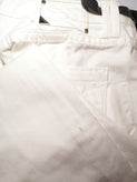 RRP€290 VKING Jeans W34 White Worn Look Ripped Button Fly Made in Italy gallery photo number 6