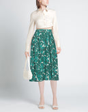 RRP€269 ELISABETTA FRANCHI A-Line Skirt IT40 US4 S Floral Wrap Made in Italy gallery photo number 1