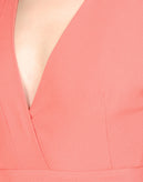 8 Crepe A-Line Dress Size US4 IT40 S Crossover Front Asymmetric Hem Sleeveless gallery photo number 5