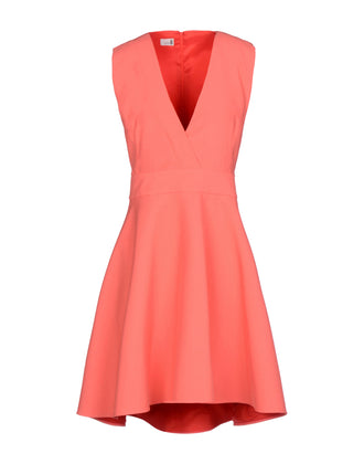 8 Crepe A-Line Dress Size US4 IT40 S Crossover Front Asymmetric Hem Sleeveless gallery photo number 4