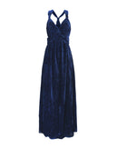 RRP€190 8 Devore Maxi A-Line Dress US8 IT44 L Gathered Partly Lined V Neck gallery photo number 4
