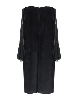 HANITA Velour Shift Dress Size XS Bell Sleeve Made in Italy