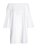 RRP €440 TIBI A-Line Dress Size US 0 / XS Unlined White Bell Sleeve Off Shoulder gallery photo number 4