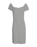 KAIN Sheath Dress Size S Striped Overlay Made in USA gallery photo number 4