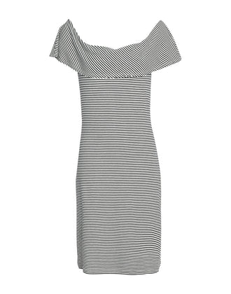 KAIN Sheath Dress Size S Striped Overlay Made in USA gallery photo number 4
