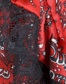 RRP €445 CINQ A SEPT Silk Empire Line Dress Size US 0 / XXS-XS Vermillion Ruffle gallery photo number 4