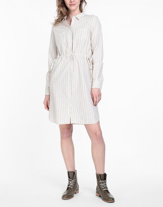 RRP€195 8 Shirt Dress Size IT 40 / S Striped Regular Collar Made in Italy gallery photo number 1