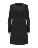 ANNARITA N Mini A-Line Dress IT 42 Pleated Overlay Trim Made in Italy gallery photo number 1