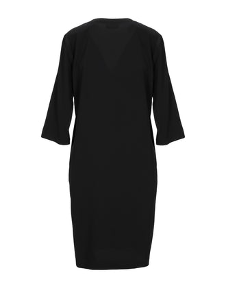 EUROPEAN CULTURE Sheath Dress Size L Split V Neck Made in Italy gallery photo number 3