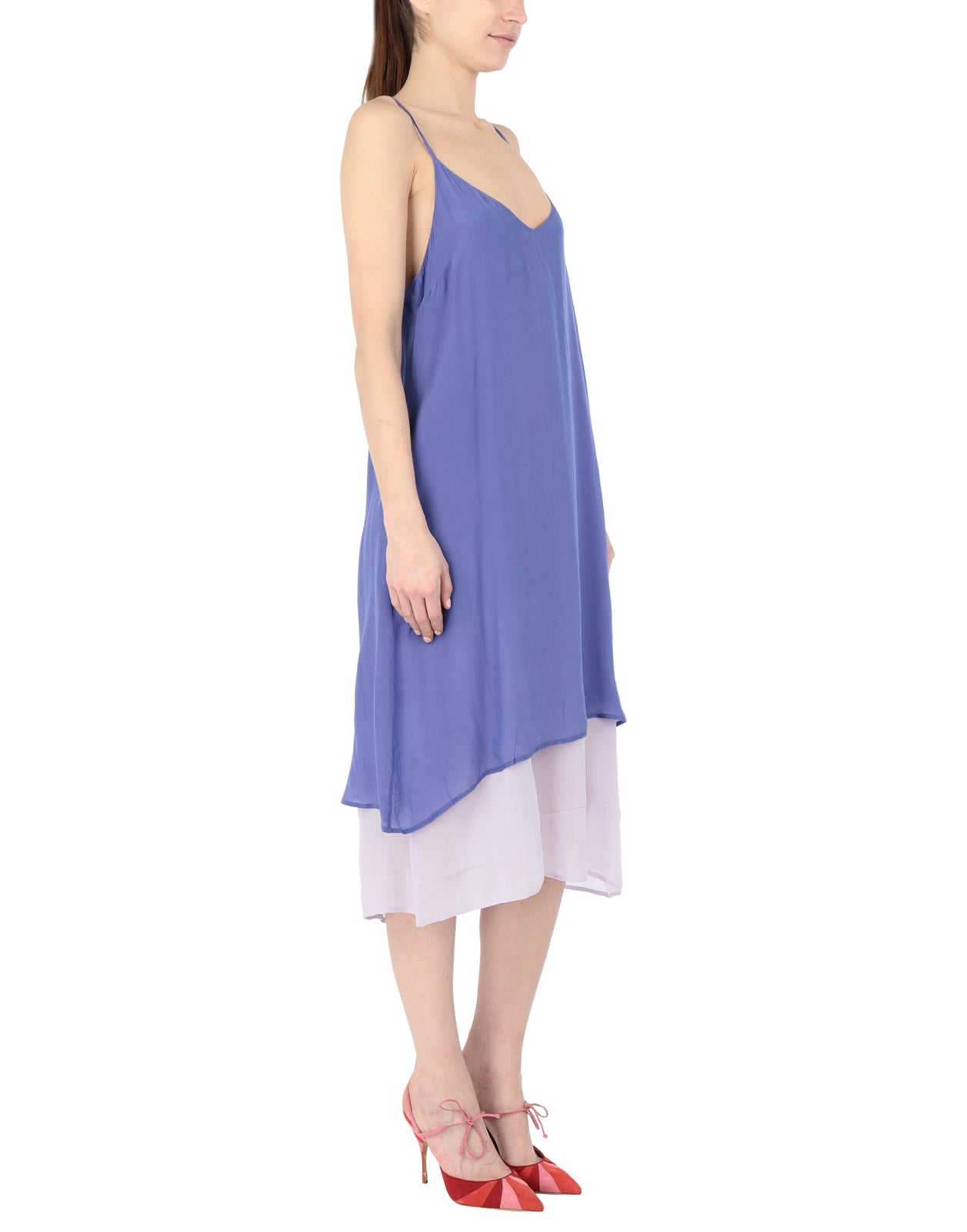 2ND DAY Satin Slip Dress Size FR 36 Overlay Sleeveless gallery main photo