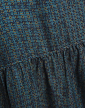 DAY BIRGER ET MIKKELSEN Flounce Dress Size 40 Geometric Pattern gallery photo number 3