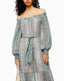 TOPSHOP Shift Dress Size UK 8 Snakeskin Pattern gallery photo number 3