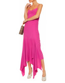 RRP €340 SOLACE LONDON Asymmetric Hem Dress US2 UK6 XS Silk Blend Draped Strappy gallery photo number 1