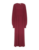 RRP €120 8 Flare Dress Size IT 42 / M Ramie Blend Shirred Cuffs Zipped Back gallery photo number 1