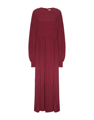 RRP €120 8 Flare Dress Size IT 42 / M Ramie Blend Shirred Cuffs Zipped Back gallery photo number 1