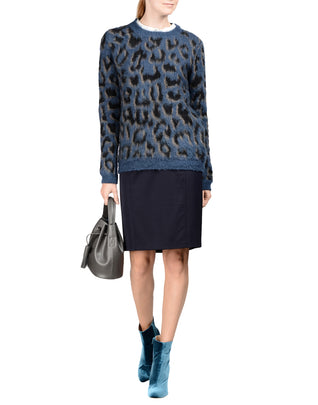 RRP €105 8 Pencil Skirt Size IT 40 / XS Wool Blend Split Back Made in Italy