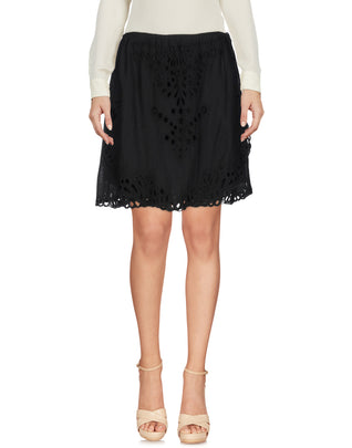 RRP €160 IRO Straight Skirt Size FR 36 Overlay Broderie Anglaise Part