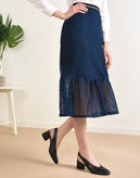 RRP €115 8 Flounce Skirt Size S Made in Italy gallery photo number 3