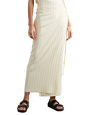 RRP€510 LE 17 SEPTEMBRE Straight Skirt Size FR 38 M Thin Knit Ribbed Wrap Effect gallery photo number 2