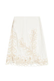 RRP €180 MAJE Janetty Skirt EU40 US8 UK12 L Lined Embroidered Cut Out Ivory gallery photo number 3