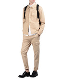 8 Cargo Style Trousers Size IT 48 Stretch Garment Dye Zip Fly Made in Italy gallery photo number 1