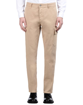 8 Cargo Style Trousers Size IT 46 Stretch Garment Dye Zip Fly Made in Italy