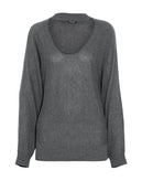 RRP €120 SPLENDID Jumper Size M Cashmere Blend Melange Choker Neck gallery photo number 2