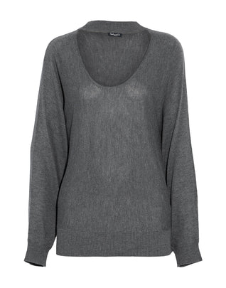 RRP €120 SPLENDID Jumper Size M Cashmere Blend Melange Choker Neck