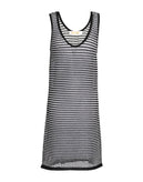 RRP €295 DIANE VON FURSTENBERG Open Knit Beach Dress Size S Striped Scoop Neck gallery photo number 3