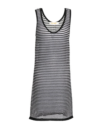 RRP €295 DIANE VON FURSTENBERG Open Knit Beach Dress Size S Striped Scoop Neck gallery photo number 3