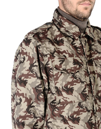 RRP €215 CAMOU By 8 Military Jacket Size L Wool Blend Padded Camouflage gallery photo number 4