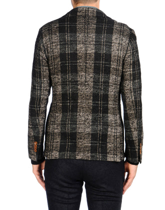 RRP€195 8 Tweed Blazer Jacket Size 50 L Alpaca & Wool Blend Tartan Made in Italy gallery photo number 3