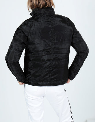 PIERRE DARRE Padded Jacket Size XS Organza Layered Drawcord Hem gallery photo number 4