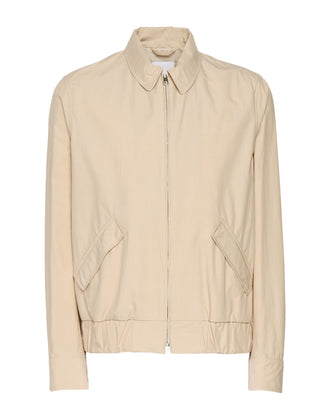 8 Blouson Jacket Size 54 XXL Beige Lightweight Elasticated Hem Full Zip Collared gallery photo number 5