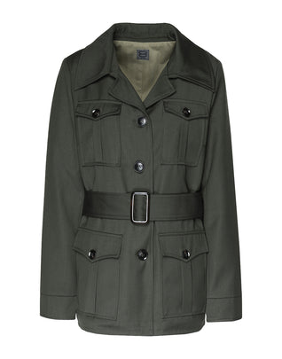 RRP €120 8 Safari Jacket Size IT 40 Fully Lined Belted