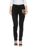 RRP€1080 GUCCI Skinny Jeans W23 Stretch Black Embroidered Feline Head Patch gallery photo number 1