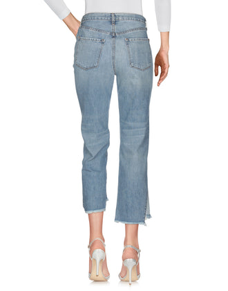 J BRAND Jeans W28 Asymmetric Frayed Cuffs Cropped High-Rise Straight RRP €410 gallery photo number 3