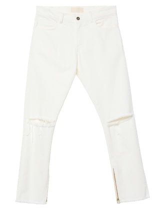 RRP €440 IH NOM UH NIT Jeans W32 Busted Knees Zipped Cuffs Made in Italy gallery photo number 3