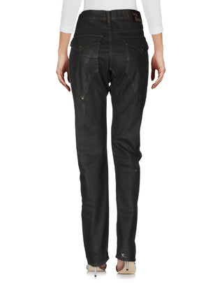 RRP €130 SEXY WOMAN Jeans Size S Coated Effect Made in Italy