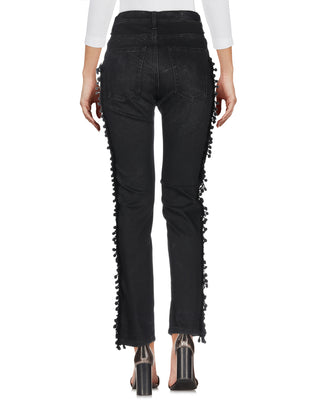 MESSAGERIE PATRIZIO PISCAGLIA Jeans W28 Garment Dye Pom Pom & Tassel RRP €295