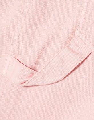 RRP €350 TIBI Denim Carpenter Trousers W29 Stretch Pink Zip Fly Wide Leg gallery photo number 5