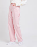 RRP €350 TIBI Denim Carpenter Trousers W29 Stretch Pink Zip Fly Wide Leg gallery photo number 2