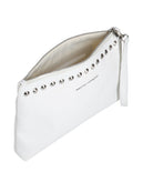 RRP€135 NARCISO RODRIGUEZ Clutch Bag Grainy Panel Spiked Zipped Made in Italy gallery photo number 3