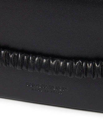 RRP€390 BOTTEGA VENETA Leather Mini Flap Wallet Black Card Pockets Elastic Strap gallery photo number 5
