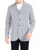 RRP €140 8 Blazer Jacket US38 IT48 M Striped Made in Italy gallery photo number 2