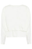 RRP €185 SANDRO James Top Blouse Size 3 L Draped Long Sleeve Boat Neck gallery photo number 3