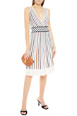 RRP€1545 MISSONI Knit A-Line Dress IT40 US4 UK8 S Striped Unlined Made in Italy gallery photo number 1