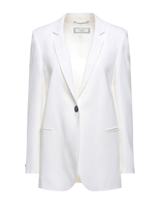 RRP€555 PESERICO Blazer Jacket US8 IT44 M White Single Breasted Made in Italy gallery photo number 1