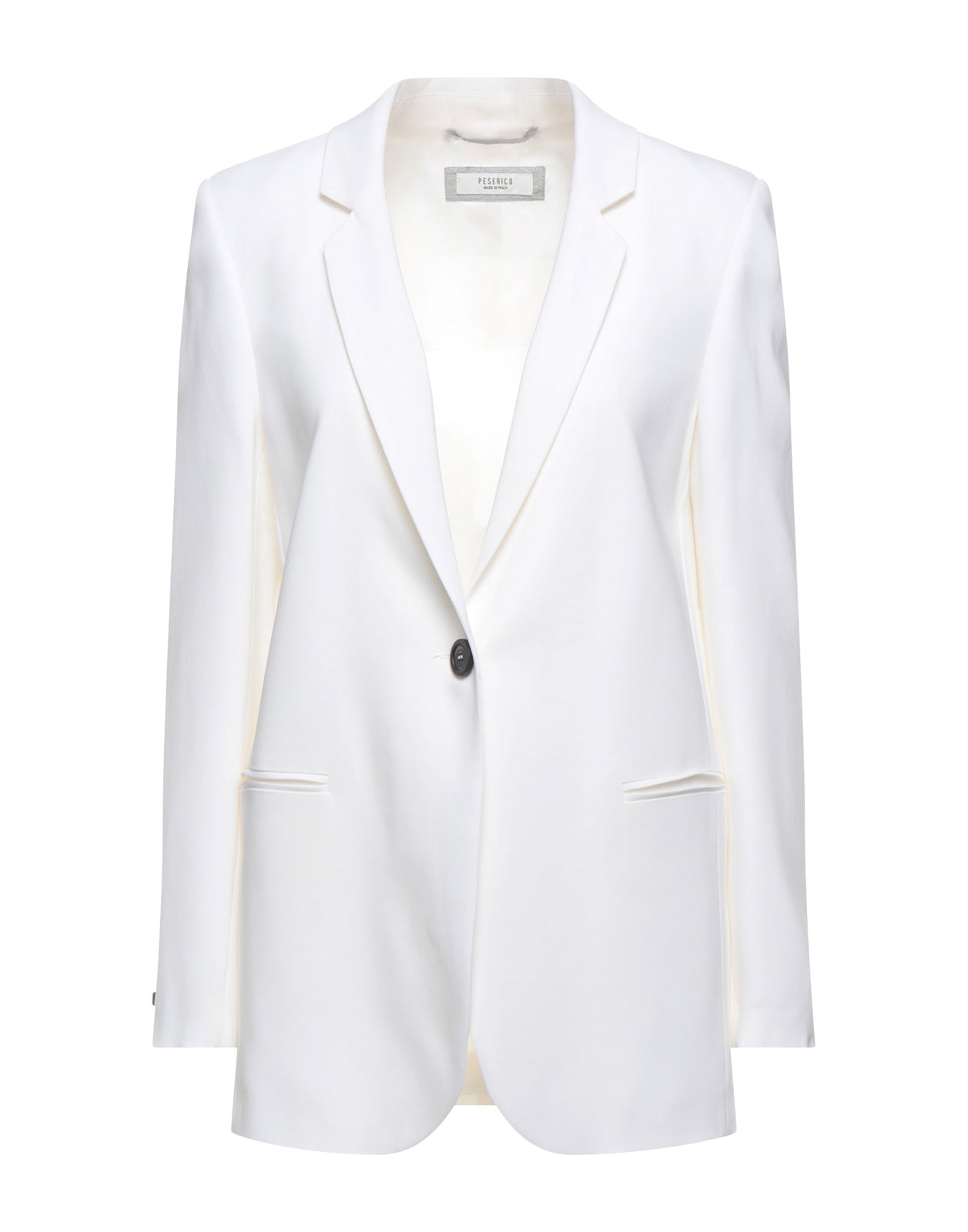 RRP€555 PESERICO Blazer Jacket US8 IT44 M White Single Breasted Made in Italy gallery main photo